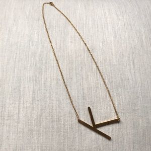 Anthropologie Initial “K” Necklace